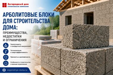 Арболитовые блоки для строительства дома: преимущества, недостатки и ограничения