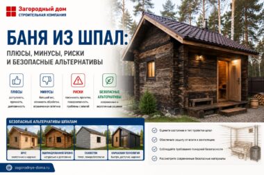 Баня из шпал: плюсы, минусы, риски и безопасные альтернативы