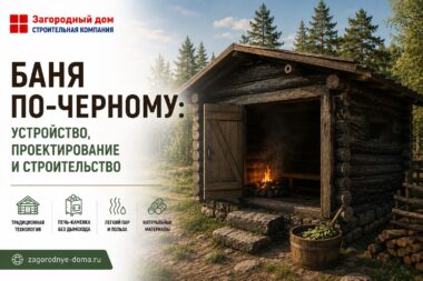 Баня по-черному: устройство, проектирование и строительство