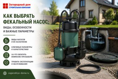 Как выбрать фекальный насос: виды, особенности и важные параметры