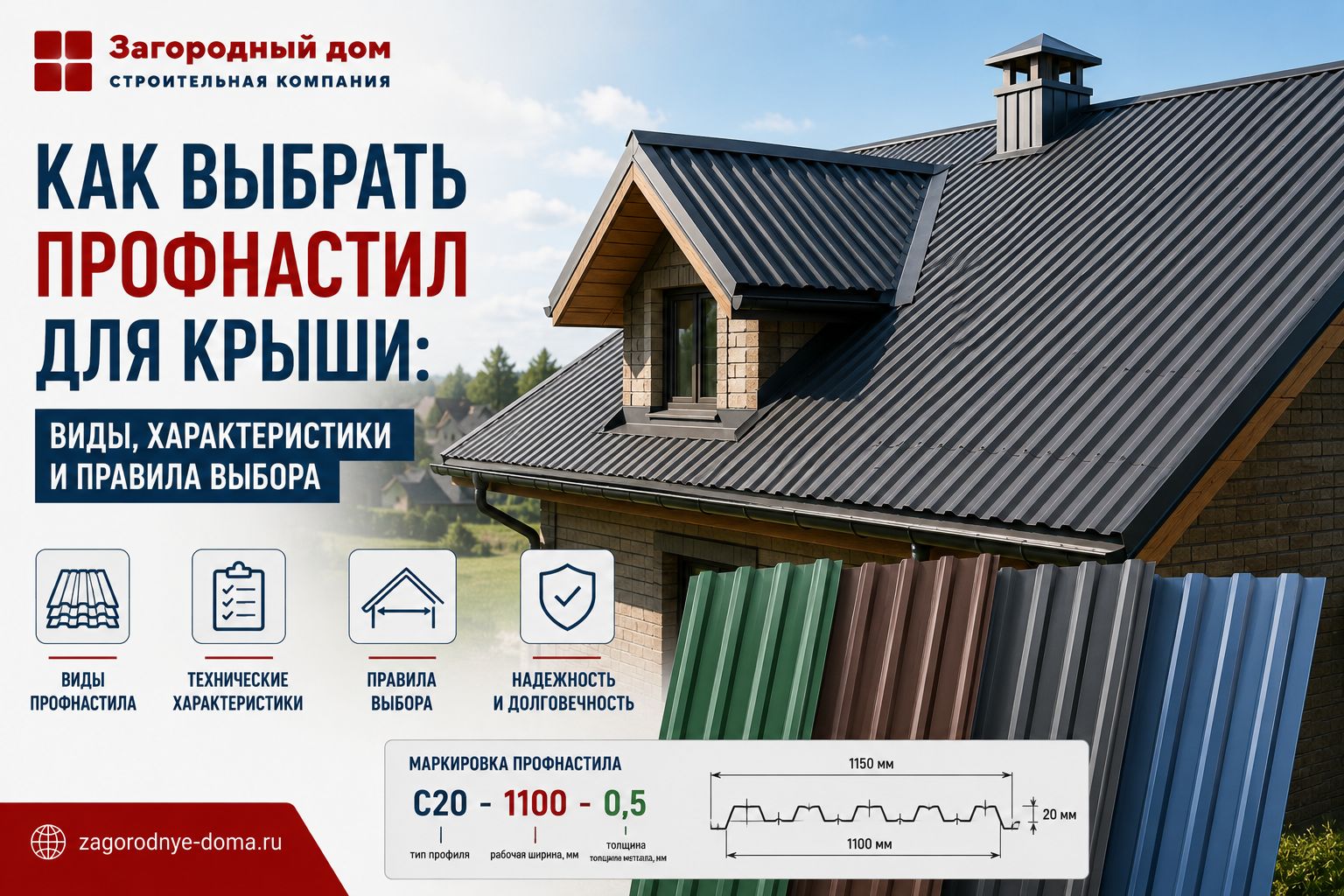 Как выбрать профнастил для крыши: виды, характеристики и правила выбора