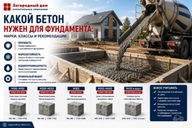 Какой бетон нужен для фундамента: марки, классы и рекомендации
