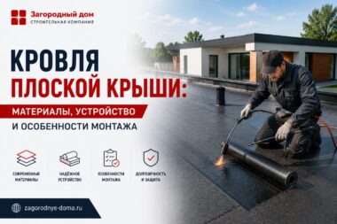 Кровля плоской крыши: материалы, устройство и особенности монтажа