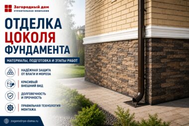 Отделка цоколя фундамента: материалы, подготовка и этапы работ