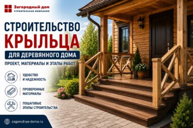 Строительство крыльца для деревянного дома: проект, материалы и этапы работ
