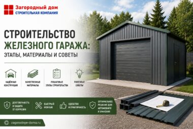 Строительство металлического (железного) гаража: этапы, материалы и советы