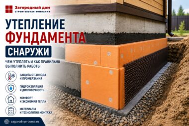 Утепление фундамента снаружи: чем утеплять и как правильно выполнить работы
