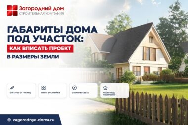 Габариты дома под участок: как вписать проект в размеры земли